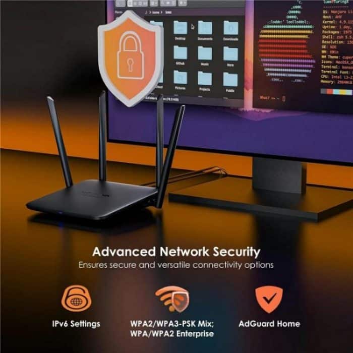 WAVLINK WN530BE1 Gigabit Ports High-Speed WiFi 2.4GHz / 5GHz Dual-Band Gaming Router – Bild 8