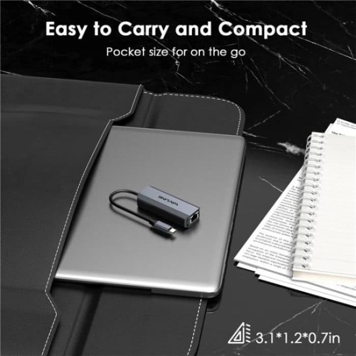 WAVLINK WL-NWU341G Laptop USB-C auf 5000Mbps RJ45 LAN Ethernet Netzwerkadapter – Bild 4