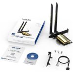 WAVLINK WN675X3-C WiFi 6E Pcie WiFi Netzwerkkarte Adapter Triple Band AX210 AX5400 – Bild 8