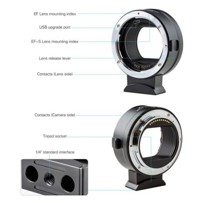 VILTROX EF-Z Adapterring für Canon EF auf Nikon Z-Mount-Kameraobjektiv – Bild 3