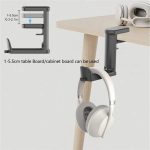 XWJ-EJJ01 360 Degree Rotatable Under Desk Storage Bracket Gaming Headset Holder – Bild 10