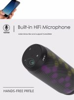 AEC BQ615 PRO Bunter LED-WLAN-HiFi-Stereolautsprecher, kombiniert Bluetooth + TF-Kartenspieler + FM-Radio + AUX + NFC – Bild 15