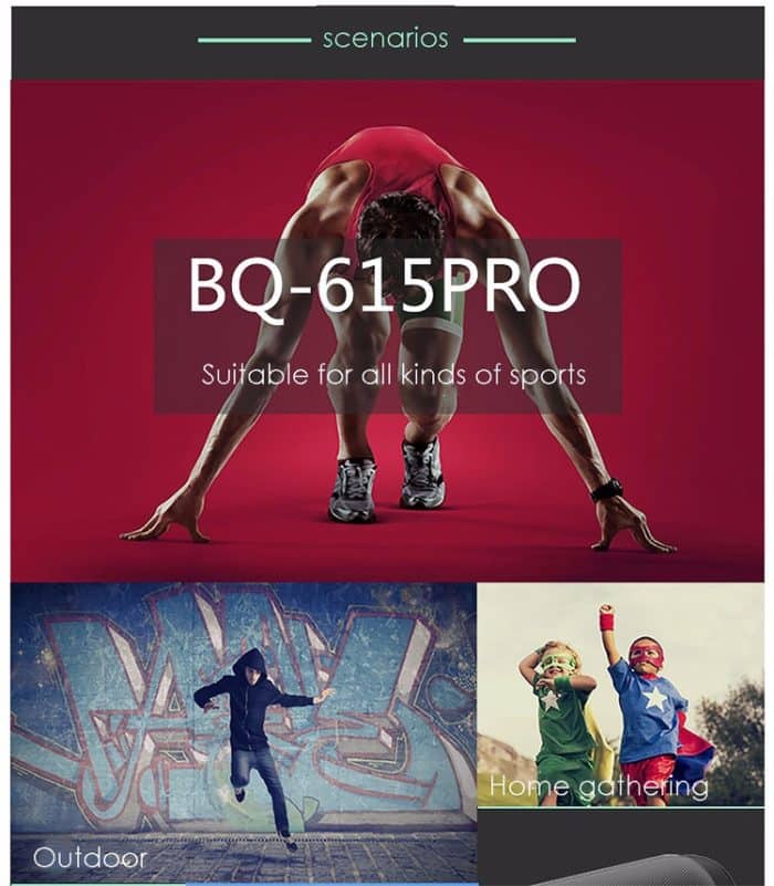 AEC BQ615 PRO Bunter LED-WLAN-HiFi-Stereolautsprecher, kombiniert Bluetooth + TF-Kartenspieler + FM-Radio + AUX + NFC – Bild 19