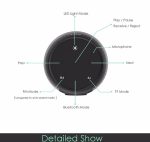 AEC BQ615 PRO Bunter LED-WLAN-HiFi-Stereolautsprecher, kombiniert Bluetooth + TF-Kartenspieler + FM-Radio + AUX + NFC – Bild 7