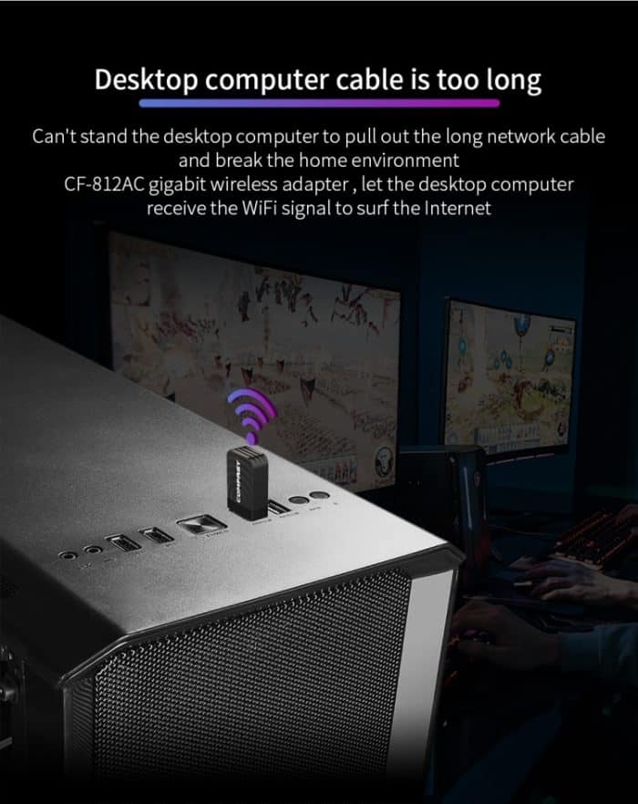 COMFAST CF-812AC 1300 Mbit / s Dualband Mini-USB-WLAN-Adapter – Bild 7