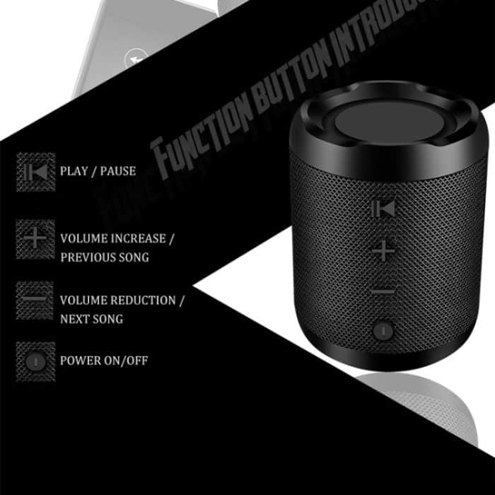 Tragbarer Bluetooth-Lautsprecher Tragbares Soundsystem 5W Stereo Music Surround Wasserdichter Außenlautsprecher – Bild 11