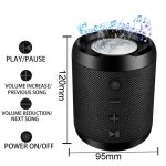 Tragbarer Bluetooth-Lautsprecher Tragbares Soundsystem 5W Stereo Music Surround Wasserdichter Außenlautsprecher – Bild 3