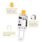 G4 1W 1 LEDs 110LM Glühlampe Kronleuchter Licht Super Bright COB Silikonlampen, AC / DC 10-20V – Bild 2