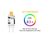 G4 1W 1 LEDs 110LM Glühlampe Kronleuchter Licht Super Bright COB Silikonlampen, AC / DC 10-20V – Bild 3