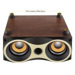 X6 Tragbarer kabelloser Holzlautsprecher Subwoofer Stereo-Bluetooth-Lautsprecher Radio FM Desktop – Bild 7