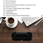 BY Tragbarer Bluetooth-Lautsprecher, wasserdichter kabelloser Lautsprecher, 3D-Stereo-Musik-Surround-Sound-System, Außenlautsprecher, unterstützt TF AUX – Bild 14