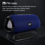 BY Tragbarer Bluetooth-Lautsprecher, wasserdichter kabelloser Lautsprecher, 3D-Stereo-Musik-Surround-Sound-System, Außenlautsprecher, unterstützt TF AUX – Bild 8