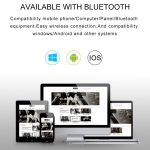 BY Tragbarer Bluetooth-Lautsprecher, wasserdichter kabelloser Lautsprecher, 3D-Stereo-Musik-Surround-Sound-System, Außenlautsprecher, unterstützt TF AUX – Bild 9