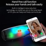 T&G TG165 5 W * 2 tragbarer kabelloser Lautsprecher mit tanzendem LED-Blinklicht, MP3, AUX, USB, FM-Radio, Stereo-Subwoofer – Bild 5