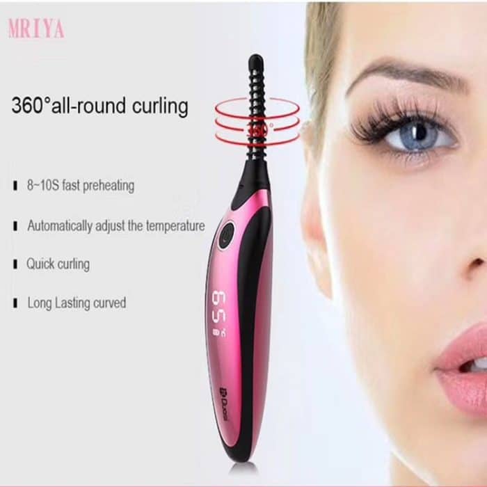 Duosi DY-102 Tragbarer Stift Stil beheizt langlebiges elektrisches Bügeln Wimpernzange USB Wiederaufladbarer elektrischer beheizter Make-up Curling Clip – Bild 4