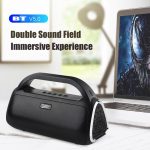 DY18 Wireless Bluetooth-Lautsprecher Tragbares Wireless-Lautsprecher-Soundsystem, unterstützt Bluetooth & AUX & TF & Radio – Bild 2