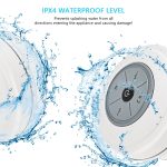 BTS-08 Drahtloser Bluetooth-Lautsprecher, wasserdicht, LED-FM-Radio, Subwoofer, Bluetooth-Säule, TF-Karte, Saugnapf, Mini-Duschlautsprecher – Bild 6