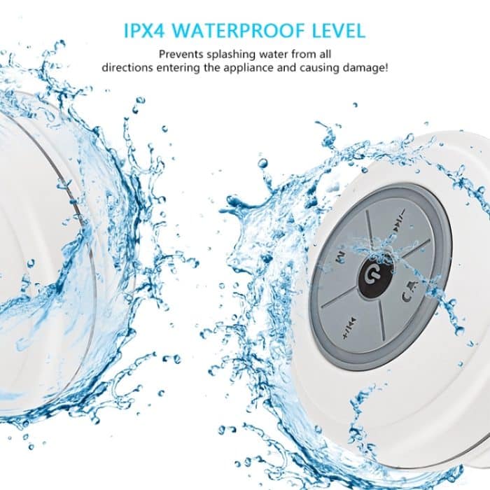 BTS-08 Drahtloser Bluetooth-Lautsprecher, wasserdicht, LED-FM-Radio, Subwoofer, Bluetooth-Säule, TF-Karte, Saugnapf, Mini-Duschlautsprecher – Bild 6