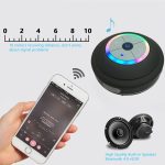 BTS-08 Drahtloser Bluetooth-Lautsprecher, wasserdicht, LED-FM-Radio, Subwoofer, Bluetooth-Säule, TF-Karte, Saugnapf, Mini-Duschlautsprecher – Bild 7