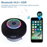 BTS-08 Drahtloser Bluetooth-Lautsprecher, wasserdicht, LED-FM-Radio, Subwoofer, Bluetooth-Säule, TF-Karte, Saugnapf, Mini-Duschlautsprecher – Bild 9