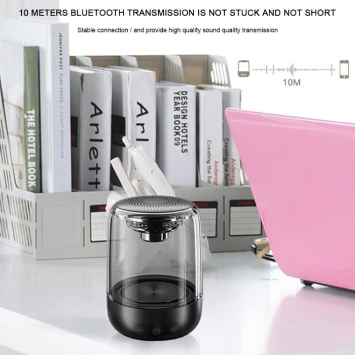 C7 Bluetooth 5.0 Lautsprecher Transparenter LED leuchtender Subwoofer TWS 6D Surround HIFI Stereo Cool Audio, C7 – Bild 11