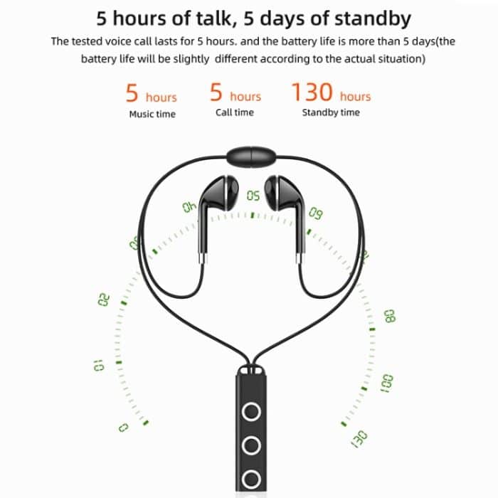 BT313 Magnetische Ohrhörer, Sport-Funkkopfhörer, Freisprecheinrichtung, Bluetooth, HD-Stereo-Bass-Headsets mit Mikrofon – Bild 3