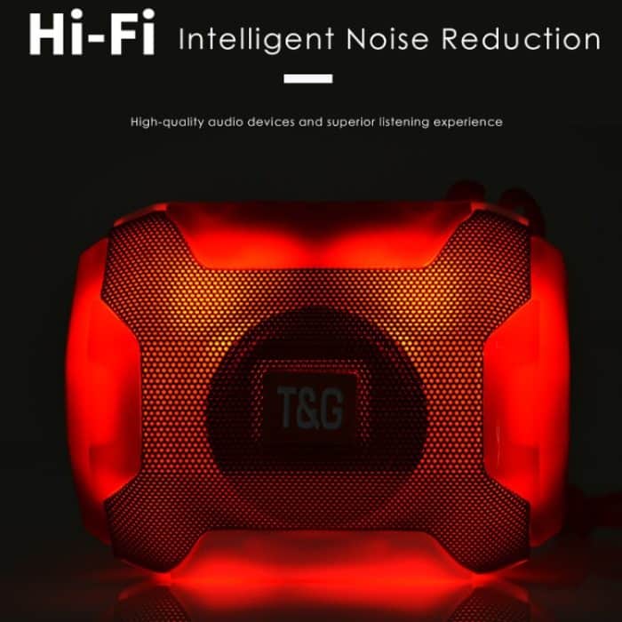 T&G TG162 LED-Stereo-tragbarer Bluetooth-Lautsprecher, Mini-Wireless-Lautsprecher-Subwoofer – Bild 5