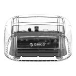 ORICO 6239C3 2,5 / 3,5-Zoll 2-Bay Transparent Typ-C-Festplatten-Dock