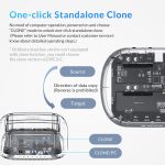 ORICO 6239C3 2,5 / 3,5-Zoll 2-Bay Transparent Typ-C-Festplatten-Dock – Bild 6