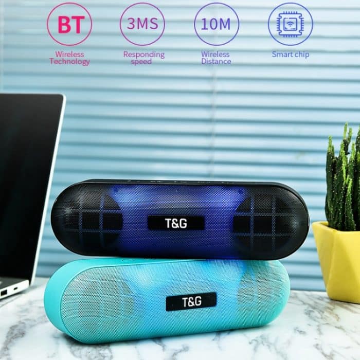 T&G TG148 Tragbarer Stereo-Audio-Super-Bass-LED-Laternenpillen-Wireless-Bluetooth-Lautsprecher – Bild 6