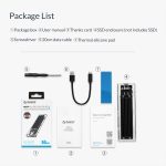 ORICO TCM2F-C3 NGFF M.2 Festplattengehäuse, werkzeuglose Typ-C-Schnittstelle Transparente Festplattenbox – Bild 16