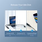 ORICO TCM2F-C3 NGFF M.2 Festplattengehäuse, werkzeuglose Typ-C-Schnittstelle Transparente Festplattenbox – Bild 6