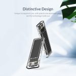 ORICO TCM2F-C3 NGFF M.2 Festplattengehäuse, werkzeuglose Typ-C-Schnittstelle Transparente Festplattenbox – Bild 7