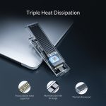 ORICO TCM2F-C3 NGFF M.2 Festplattengehäuse, werkzeuglose Typ-C-Schnittstelle Transparente Festplattenbox – Bild 10