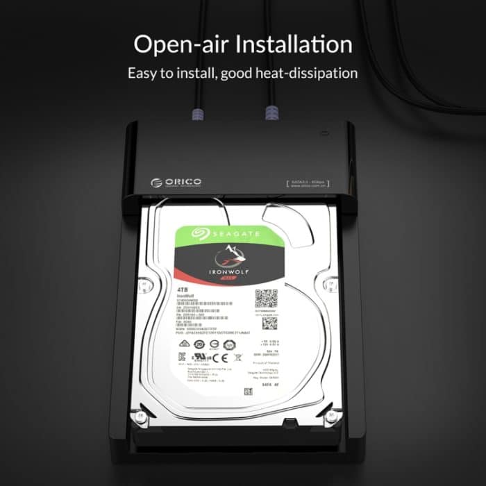 ORICO 6518C3-G2 2,5 / 3,5-Zoll-Typ-C-Festplatten-Dock – Bild 11