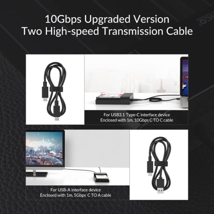 ORICO 6518C3-G2 2,5 / 3,5-Zoll-Typ-C-Festplatten-Dock – Bild 8