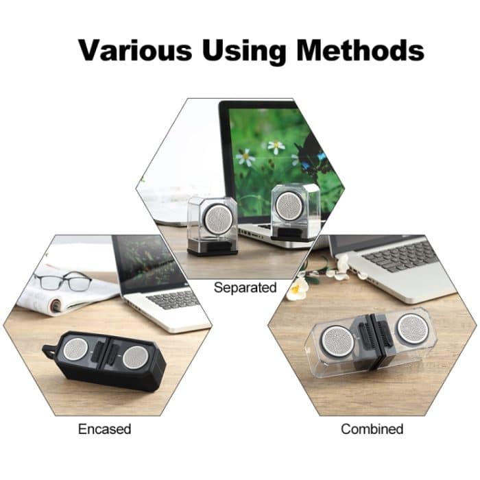 BT628 10W tragbare TWS transparente Bluetooth-Lautsprecher mit magnetisch anschließbarer Basis Outdoor-Stereo-Bass-Subwoofer – Bild 13