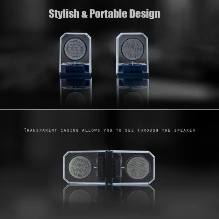 BT628 10W tragbare TWS transparente Bluetooth-Lautsprecher mit magnetisch anschließbarer Basis Outdoor-Stereo-Bass-Subwoofer – Bild 8
