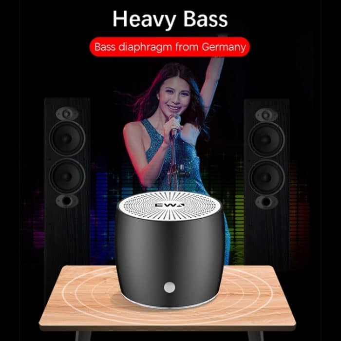 EWA A103 Tragbarer Bluetooth-Lautsprecher, kabellos, schwerer Bass, Bomm-Box, Subwoofer, Anruf, Surround-Sound, Bluetooth-Duschlautsprecher – Bild 12