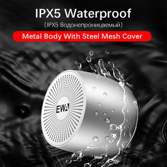 EWA A103 Tragbarer Bluetooth-Lautsprecher, kabellos, schwerer Bass, Bomm-Box, Subwoofer, Anruf, Surround-Sound, Bluetooth-Duschlautsprecher – Bild 14