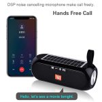 T&G TG182 tragbare Säulen-Wireless-Stereo-Musikbox, solarbetrieben, wasserdicht, USB-AUX, FM-Radio, Super-Bass – Bild 3