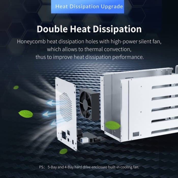 ORICO 9528RU3 3,5-Zoll externes Festplattengehäuse mit RAID – Bild 13