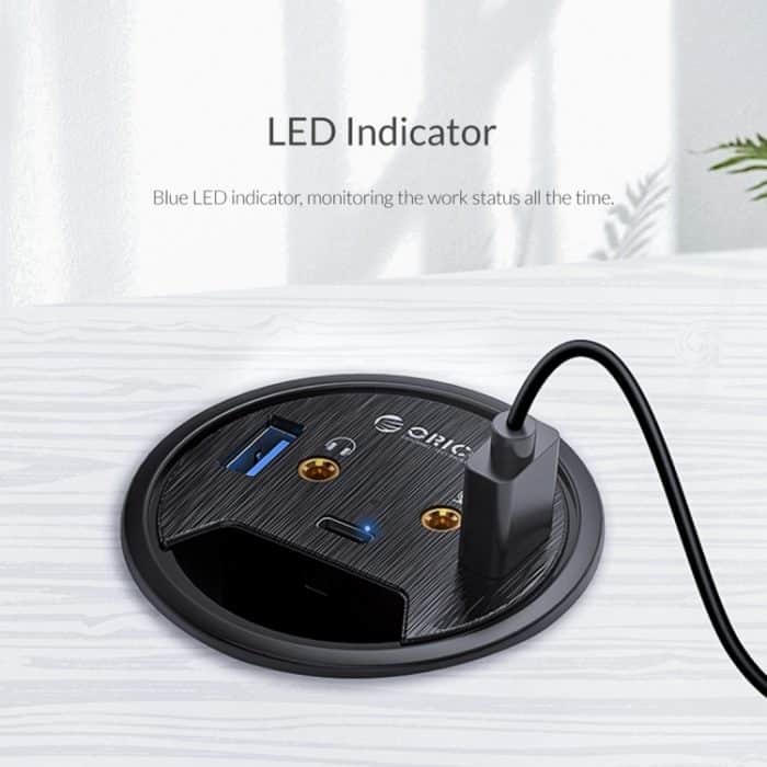 ORICO DESK-2U1C Desktop-Tülle Multifunktions-Hub – Bild 8