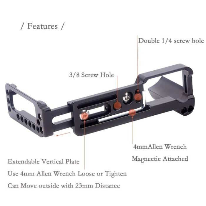 Vertikaler Shoot-Schnellwechsel-L-Plattenhalter für FUJIFILM X Pro 3 – Bild 7