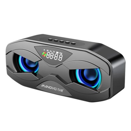 M5 Cool Owl Design Bluetooth Lautsprecher LED Flash Wireless Lautsprecher FM Radio Wecker TF Karte