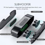 M5 Cool Owl Design Bluetooth Lautsprecher LED Flash Wireless Lautsprecher FM Radio Wecker TF Karte – Bild 5