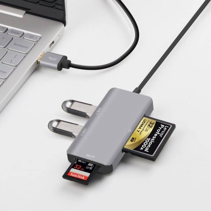 Onten 8107 USB3.0 HUB mit CF SD TF Kartenleser – Bild 5