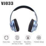 VJ033 Multifunktions-Upgrade Bluetooth 5.0 Headset Stereo Wireless LED Mikrofon FM Radio Headset – Bild 4