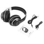 VJ033 Multifunktions-Upgrade Bluetooth 5.0 Headset Stereo Wireless LED Mikrofon FM Radio Headset – Bild 8