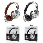 VJ086 Graffiti-Headset, kabelloses Sport-Bluetooth-Headset, Wassertransfer-Farbdruck-Headset, unterstützt TF, FM – Bild 15